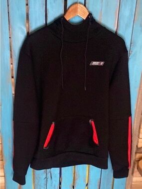 XRay Performance Black Hoodie with Red Accents size medium